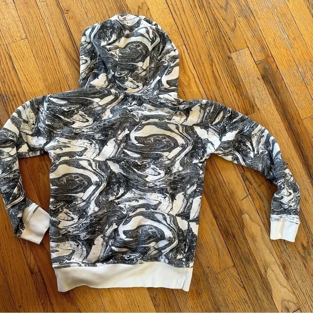Treasure & Bond Boys Zip Hoodie Gray Marled Size M 8-10 Cozy - Picture 4 of 7